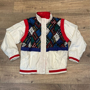 VTG SUNTERRA 80s Windbreaker 100% Nylon Jacket Size M Petite America‎ USA Track